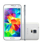 Smartphone SAMSUNG Galaxy S5 Duos 4G Branco Android 4.4 Memória Interna 16GB Câmera 16MP Quad Core 2.5GHz 5.1